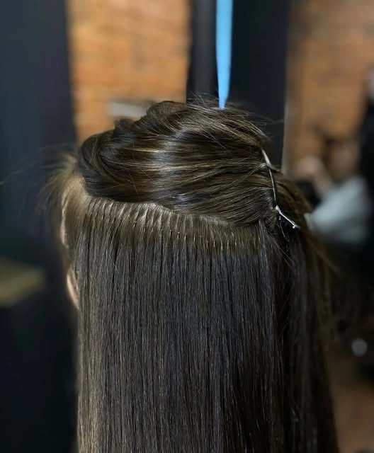 Аккуратные ряды креплений волос, фото из аккаунта hair_gid_